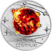 Niue 1 Dollar (The Milky Way - Proxima Centauri) PROXIMA CENTAURI coin reverse Niue 1 Dollar (The Milky Way - Proxima Centauri) PROXIMA CENTAURI coin reverse