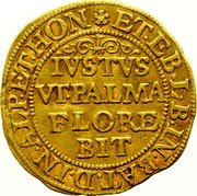 Netherlands 1 Ducat (Jobst Maximilian) KM# 14 ET EB LB IN BAT D IN ALP ET HON IVSTVS VI PALMA FLORE BIT coin reverse Netherlands 1 Ducat (Jobst Maximilian) KM# 14 ET EB LB IN BAT D IN ALP ET HON IVSTVS VI PALMA FLORE BIT coin reverse