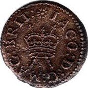 UK 1 Farthing James I. Type 2 ND ND (no date) KM# 51a IACO D G MAG BRIT coin obverse UK 1 Farthing James I. Type 2 ND ND (no date) KM# 51a IACO D G MAG BRIT coin obverse