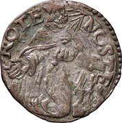 Italy 1 Giorgino (Francesco I d'Este Saint kneeling) NOSTE PROTE coin reverse Italy 1 Giorgino (Francesco I d'Este Saint kneeling) NOSTE PROTE coin reverse