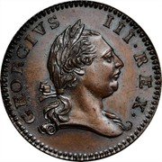 USA 1 Penny (George III) GEORGIVS III. REX. coin obverse USA 1 Penny (George III) GEORGIVS III. REX. coin obverse