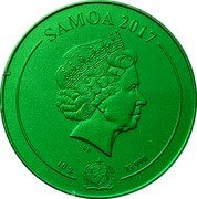 Samoa 1 Tala (200 Years of the Bicycle) SAMOA 2017 IRB 10 G TI 990 coin obverse Samoa 1 Tala (200 Years of the Bicycle) SAMOA 2017 IRB 10 G TI 990 coin obverse