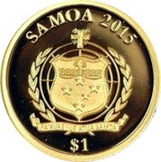 Samoa 1 Tala 200th Birthday of Otto von Bismarck 2015 SAMOA 2015 $1 FA'AVAE I LE ATUA SAMOA coin obverse Samoa 1 Tala 200th Birthday of Otto von Bismarck 2015 SAMOA 2015 $1 FA'AVAE I LE ATUA SAMOA coin obverse