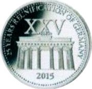 Samoa 1 Tala (25 Years of Reunification) 25 YEARS REUNIFICATION OF GERMANY XXV 2015 coin reverse Samoa 1 Tala (25 Years of Reunification) 25 YEARS REUNIFICATION OF GERMANY XXV 2015 coin reverse