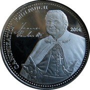 Samoa 1 Tala (Canonization of John Paul II) CANONIZATION JOHN PAUL II 2014 coin reverse Samoa 1 Tala (Canonization of John Paul II) CANONIZATION JOHN PAUL II 2014 coin reverse