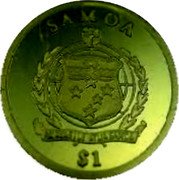 Samoa 1 Tala (Friedrich III) SAMOA $1 FA'AVAE I LE ATUA SAMOA coin obverse Samoa 1 Tala (Friedrich III) SAMOA $1 FA'AVAE I LE ATUA SAMOA coin obverse