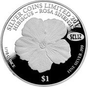 Samoa 1 Tala (Hibiscus) SILVER COINS LIMITED 2017 1/10 OUNCE FINE SILVER $1 HIBISCUS - ROSE SINENSUS SCL12 coin reverse Samoa 1 Tala (Hibiscus) SILVER COINS LIMITED 2017 1/10 OUNCE FINE SILVER $1 HIBISCUS - ROSE SINENSUS SCL12 coin reverse