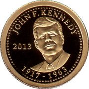 Samoa 1 Tala John F. Kennedy 2013 JOHN F. KENNEDY 1917-1963 2013 coin reverse Samoa 1 Tala John F. Kennedy 2013 JOHN F. KENNEDY 1917-1963 2013 coin reverse