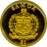 Samoa 1 Tala Mexican Winged Victory 2011  Proof SAMOA FA'AVAE I LE ATUA SAMOA $1 coin obverse Samoa 1 Tala Mexican Winged Victory 2011  Proof SAMOA FA'AVAE I LE ATUA SAMOA $1 coin obverse