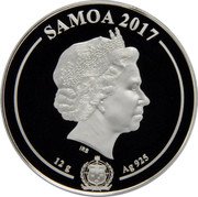 Samoa 1 Tala (Rickmer Rickmers Ship) SAMOA 2017 IRB 12 G AG 925 coin obverse Samoa 1 Tala (Rickmer Rickmers Ship) SAMOA 2017 IRB 12 G AG 925 coin obverse
