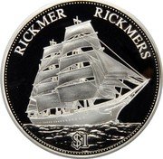 Samoa 1 Tala (Rickmer Rickmers Ship) RICKMER RICKMERS $1 coin reverse Samoa 1 Tala (Rickmer Rickmers Ship) RICKMER RICKMERS $1 coin reverse