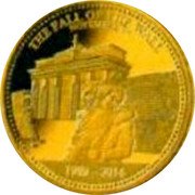 Samoa 1 Tala (The Fall of the Berlin Wall) THE FALL OF THE WALL NOVEMBER 9TH 1989 - 2014 coin reverse Samoa 1 Tala (The Fall of the Berlin Wall) THE FALL OF THE WALL NOVEMBER 9TH 1989 - 2014 coin reverse