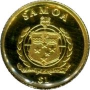 Samoa 1 Tala (Wilhelm I) SAMOA $1 FA'AVAE I LE ATUA SAMOA coin obverse Samoa 1 Tala (Wilhelm I) SAMOA $1 FA'AVAE I LE ATUA SAMOA coin obverse