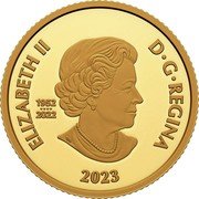 Canada 10 Dollars (Charles III’s Royal Cypher. Transition Obverse) ELIZABETH II D G REGINA 1952 2022 SB 2023 coin obverse Canada 10 Dollars (Charles III’s Royal Cypher. Transition Obverse) ELIZABETH II D G REGINA 1952 2022 SB 2023 coin obverse