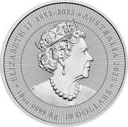 Australia 10 Dollars Kangaroo. Piedfort 2023 P JC ELIZABETH II 1952 - 2023 AUSTRALIA 2023 10 OZ 9999 AG 10 DOLLARS coin obverse Australia 10 Dollars Kangaroo. Piedfort 2023 P JC ELIZABETH II 1952 - 2023 AUSTRALIA 2023 10 OZ 9999 AG 10 DOLLARS coin obverse