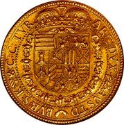 Austria 10 Ducat (Ferdinand III Vienna) ARC DVX AVSTD BVR S K C C :TVR coin reverse Austria 10 Ducat (Ferdinand III Vienna) ARC DVX AVSTD BVR S K C C :TVR coin reverse