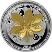 Samoa 10 Tala (3D Chestnut) THE GOLD LEAF COLLECTION 2014 1 OZ 999 FINE SILVER CHESTNUT LEAF coin reverse Samoa 10 Tala (3D Chestnut) THE GOLD LEAF COLLECTION 2014 1 OZ 999 FINE SILVER CHESTNUT LEAF coin reverse