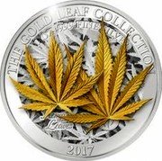 Samoa 10 Tala 3D Hemp Leaves 2017 THE GOLD LEAF COLLECTION 2017 1 OZ 999 FINE SILVER HEMP LEAVES coin reverse Samoa 10 Tala 3D Hemp Leaves 2017 THE GOLD LEAF COLLECTION 2017 1 OZ 999 FINE SILVER HEMP LEAVES coin reverse