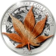Samoa 10 Tala (3D Japanese Leaf) THE GOLD LEAF COLLECTION 2017 1 OZ 999 FINE SILVER JAPANESE LEAF coin reverse Samoa 10 Tala (3D Japanese Leaf) THE GOLD LEAF COLLECTION 2017 1 OZ 999 FINE SILVER JAPANESE LEAF coin reverse