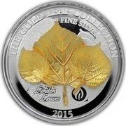 Samoa 10 Tala (3D Linden) THE GOLD LEAF COLLECTION LINDEN LEAVES 2015 1 OZ 999 FINE SILVER coin reverse Samoa 10 Tala (3D Linden) THE GOLD LEAF COLLECTION LINDEN LEAVES 2015 1 OZ 999 FINE SILVER coin reverse