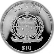 Samoa 10 Tala 3D Oak Tree Leaf 2016 SAMOA FA'AVAE I LE ATUA SAMOA $10 coin obverse Samoa 10 Tala 3D Oak Tree Leaf 2016 SAMOA FA'AVAE I LE ATUA SAMOA $10 coin obverse