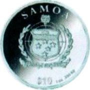 Samoa 10 Tala (Haptic Coin. Tiger) SAMOA $10 1 OZ .999 AG FA'AVAE I LE ATUA SAMOA coin obverse Samoa 10 Tala (Haptic Coin. Tiger) SAMOA $10 1 OZ .999 AG FA'AVAE I LE ATUA SAMOA coin obverse