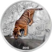 Samoa 10 Tala (Haptic Coin. Tiger) TIGER PANTHERA TIGRIS 2015 SENSE TOUCH coin reverse Samoa 10 Tala (Haptic Coin. Tiger) TIGER PANTHERA TIGRIS 2015 SENSE TOUCH coin reverse