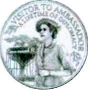 Samoa 10 Tala Overseas Visit. Princess Elizabeth 2014 VISITOR TO AMBASSADOR A LIFETIME OF DIPLOMACY coin reverse Samoa 10 Tala Overseas Visit. Princess Elizabeth 2014 VISITOR TO AMBASSADOR A LIFETIME OF DIPLOMACY coin reverse