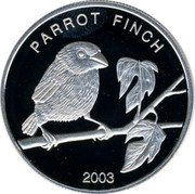 Samoa 10 Tala Parrot Finch 2003 PARROT FINCH 2003 coin reverse Samoa 10 Tala Parrot Finch 2003 PARROT FINCH 2003 coin reverse