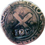 Portugal 100 Reis (Joao IV Countermarked) 100 coin obverse Portugal 100 Reis (Joao IV Countermarked) 100 coin obverse