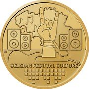 Belgium 2-1/2 Euro (Festival Culture) IB BELGIAN FESTIVAL CULTURE coin reverse Belgium 2-1/2 Euro (Festival Culture) IB BELGIAN FESTIVAL CULTURE coin reverse