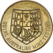 New Zealand 2 Dollars (Pattern with Royal Australian Mint Shield) ROYAL AUSTRALIAN MINT TESTING coin reverse New Zealand 2 Dollars (Pattern with Royal Australian Mint Shield) ROYAL AUSTRALIAN MINT TESTING coin reverse