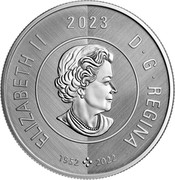 Canada 2 Dollars (Polar Bear - Tribute "W") SB ELIZABETH II D G REGINA 2023 1952 2022. coin obverse Canada 2 Dollars (Polar Bear - Tribute "W") SB ELIZABETH II D G REGINA 2023 1952 2022. coin obverse