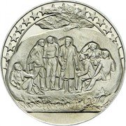 Bulgaria 2 Leva 1300 Years Bulgaria - Bouzloudja at 1891 1981 Proof KM# 126 coin reverse