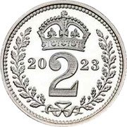 UK 2 Pence Charles III Maundy Money 2023  Prooflike; York Minster 20 2 23 coin reverse UK 2 Pence Charles III Maundy Money 2023  Prooflike; York Minster 20 2 23 coin reverse