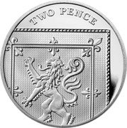 UK Two Pence Royal Arms Shield Puzzle Memorial 2022 26/22 in set TWO PENCE MD coin reverse UK Two Pence Royal Arms Shield Puzzle Memorial 2022 26/22 in set TWO PENCE MD coin reverse
