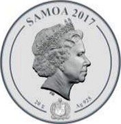 Samoa 2 Tala Pyeongchang Winter Olympic Games. Figure Skating 2017 SAMOA 2017 20 G AG 925 IRB coin obverse Samoa 2 Tala Pyeongchang Winter Olympic Games. Figure Skating 2017 SAMOA 2017 20 G AG 925 IRB coin obverse