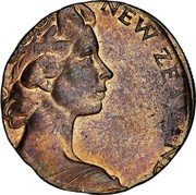 New Zealand 20 Cents (Planchet Error) ELIZABETH II NEW ZEALAND coin obverse New Zealand 20 Cents (Planchet Error) ELIZABETH II NEW ZEALAND coin obverse
