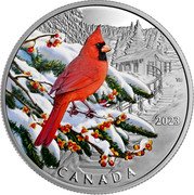 Canada 20 Dollars Northern Cardinal 2023 CANADA 2023 TB coin reverse Canada 20 Dollars Northern Cardinal 2023 CANADA 2023 TB coin reverse