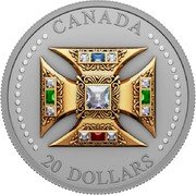 Canada 20 dollars St. Edward’s Crown 2023 Proof 20 DOLLARS CANADA coin reverse Canada 20 dollars St. Edward’s Crown 2023 Proof 20 DOLLARS CANADA coin reverse