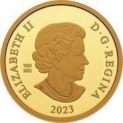 Canada 200 Dollars (Charles III’s Royal Cypher. Transition Obverse) ELIZABETH II D G REGINA 2023 1952 2022 SB coin obverse Canada 200 Dollars (Charles III’s Royal Cypher. Transition Obverse) ELIZABETH II D G REGINA 2023 1952 2022 SB coin obverse