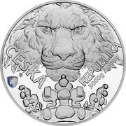 Niue 240 Dollars Czech Lion. Crown 2023 CM Proof ČESKÁ REPUBLIKA 3000G AG 999 coin reverse Niue 240 Dollars Czech Lion. Crown 2023 CM Proof ČESKÁ REPUBLIKA 3000G AG 999 coin reverse