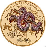 Australia 2500 Dollars The Jewelled Snake 2023 P 蛇 P SR THE JEWELLED SNAKE coin reverse Australia 2500 Dollars The Jewelled Snake 2023 P 蛇 P SR THE JEWELLED SNAKE coin reverse