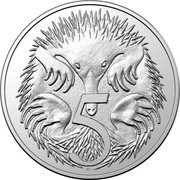 Australia 5 Cents (Elizabeth II 6th Portrait - Memorial Obverse) 5 SD coin reverse Australia 5 Cents (Elizabeth II 6th Portrait - Memorial Obverse) 5 SD coin reverse