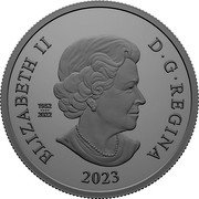 Canada 5 Dollars (Charles III’s Royal Cypher. Transition Obverse) ELIZABETH II D G REGINA 1952 2022 SB 2023 coin obverse Canada 5 Dollars (Charles III’s Royal Cypher. Transition Obverse) ELIZABETH II D G REGINA 1952 2022 SB 2023 coin obverse