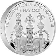 UK 5 Pounds The Coronation of HM King Charles III. Crown. Piedfort 2023 THE CORONATION OF KING CHARLES III 6 MAY 2023 coin reverse UK 5 Pounds The Coronation of HM King Charles III. Crown. Piedfort 2023 THE CORONATION OF KING CHARLES III 6 MAY 2023 coin reverse
