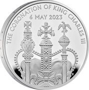 UK 5 Pounds The Coronation of HM King Charles III. Crown 2023 THE CORONATION OF KING CHARLES III 6 MAY 2023 coin reverse