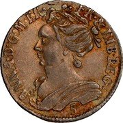 UK 5 Shillings (Anne) KM# 148c ANNA D G M BR FR & HIB REG 5 coin obverse UK 5 Shillings (Anne) KM# 148c ANNA D G M BR FR & HIB REG 5 coin obverse