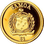 Samoa 5 Tala 25 Years Reunification of Germany 2015 SAMOA $5 FA'AVAE I LE ATUA SAMOA coin obverse Samoa 5 Tala 25 Years Reunification of Germany 2015 SAMOA $5 FA'AVAE I LE ATUA SAMOA coin obverse