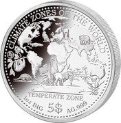 Samoa 5 Tala (Climate Zones of the World. Temperate Zone) TEMPERATE ZONE BF CLIMATE ZONES OF THE WORLD 1 OZ BIG 5$ AG.999 coin reverse Samoa 5 Tala (Climate Zones of the World. Temperate Zone) TEMPERATE ZONE BF CLIMATE ZONES OF THE WORLD 1 OZ BIG 5$ AG.999 coin reverse